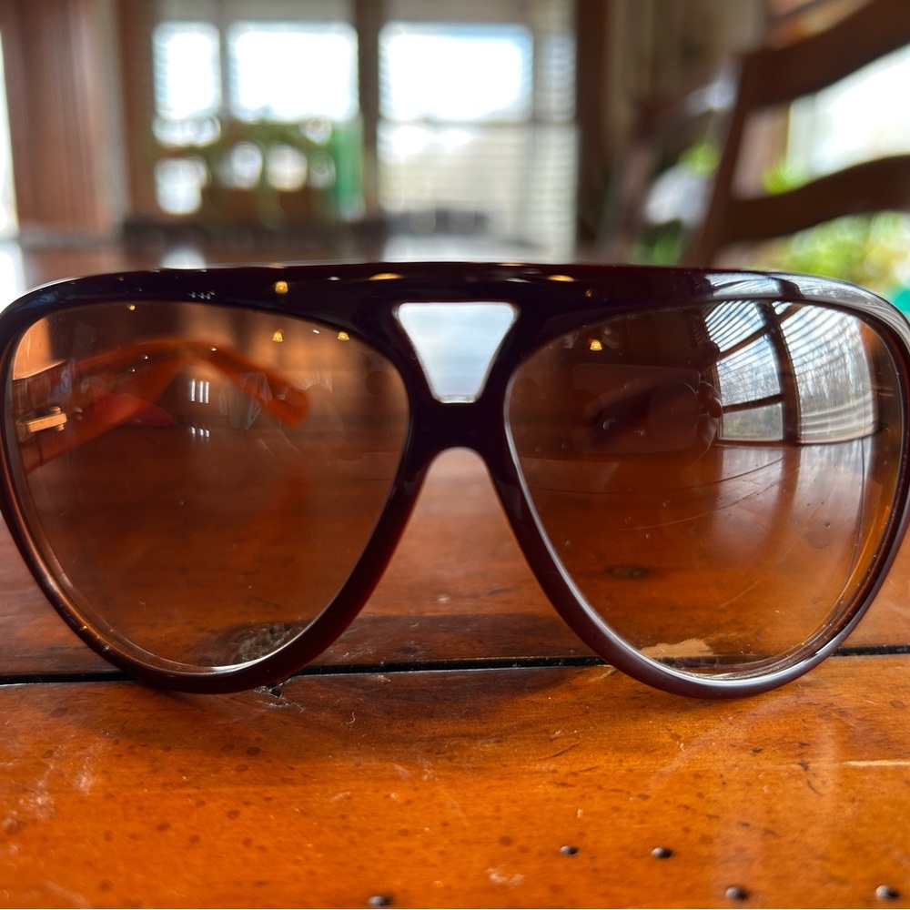 Marc Jacobs Stylish Brown Aviator Sunglasses